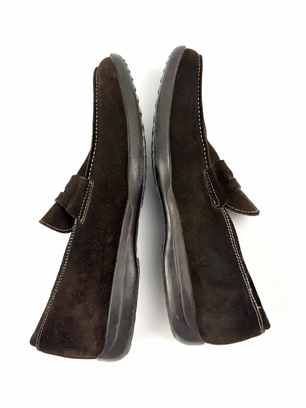 To Boot New York Men’s Dark Brown Suede Penny Loafers US 10 Made in Italy